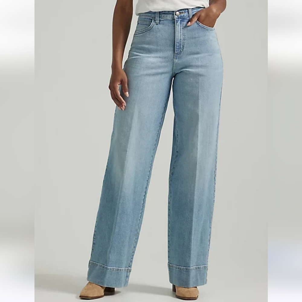 LEE Light Blue Women's Wide Leg Jeans